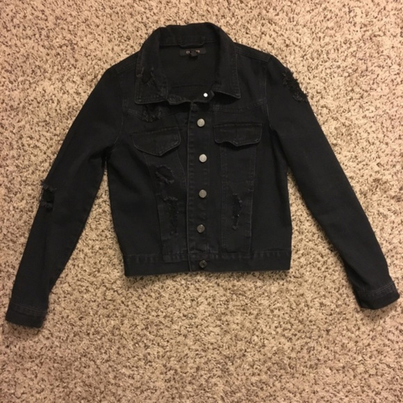 black denim jacket size 20
